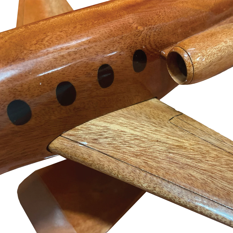 Beechjet 400 Mahogany Wood Desktop Airplane Model