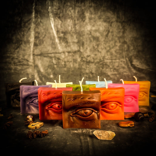 Beeswax Ex-Voto Eye Spell Candle