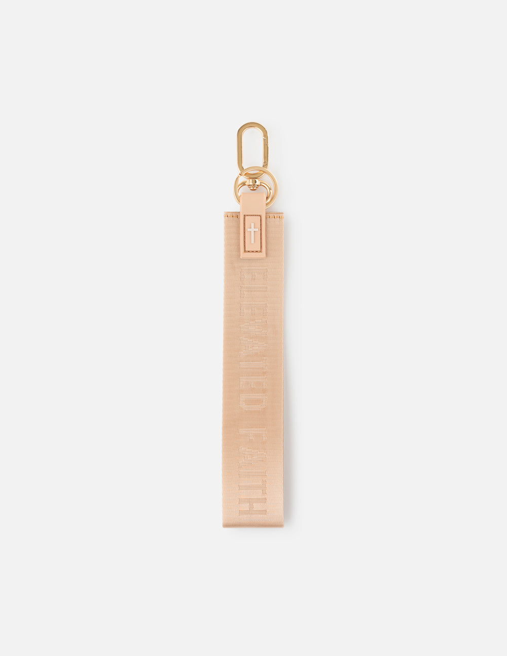 Beige Oversized Logo Keychain - Concordia Style Boutique