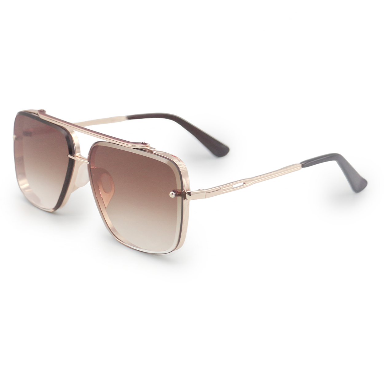 Bella Coffee - Tangle Free Aviator Sunglasses - Concordia Style Boutique