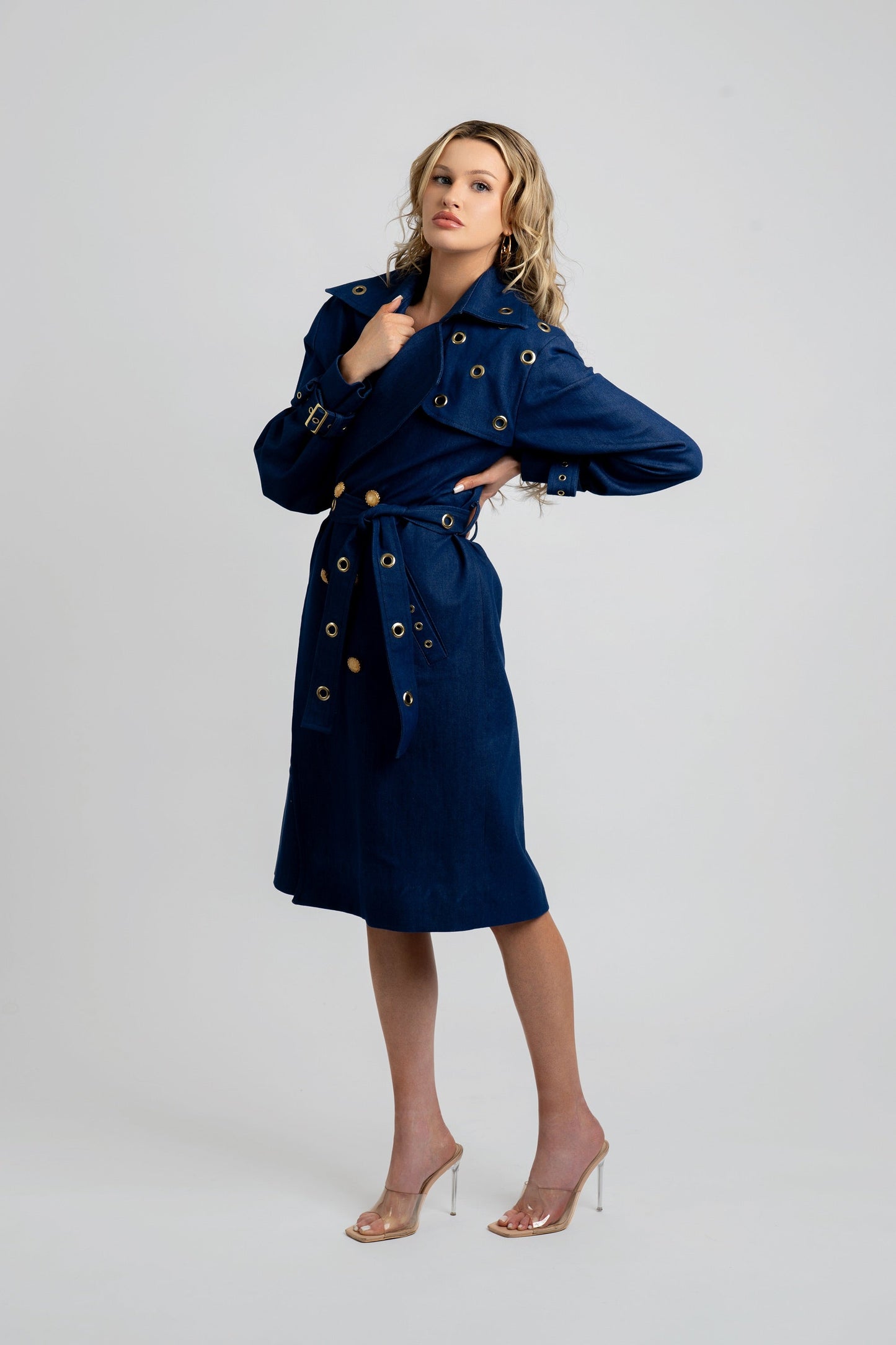 Bellina Denim Trench Coat