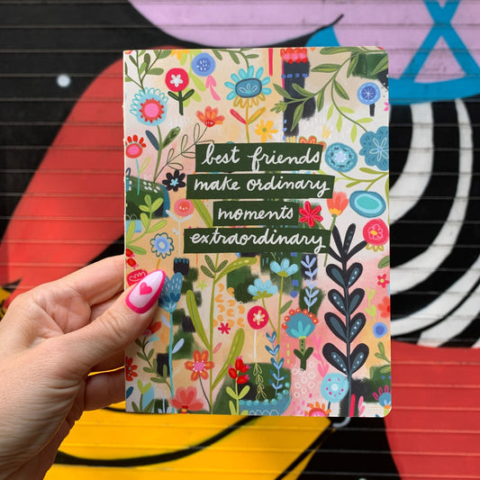 Best Friends Make Moments Extraordinary Double-Sided Journal - Premium Journal from The Bullish Store - Just $15.95! Shop now at Concordia Style Boutique