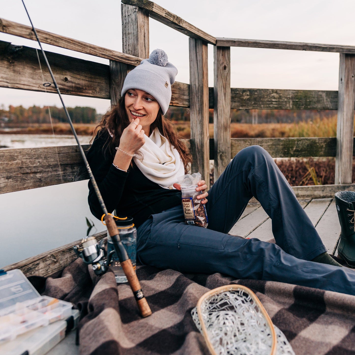 Midweight - Everyday Knit Cuff Pom Beanie 100% Merino Wool - Concordia Style Boutique