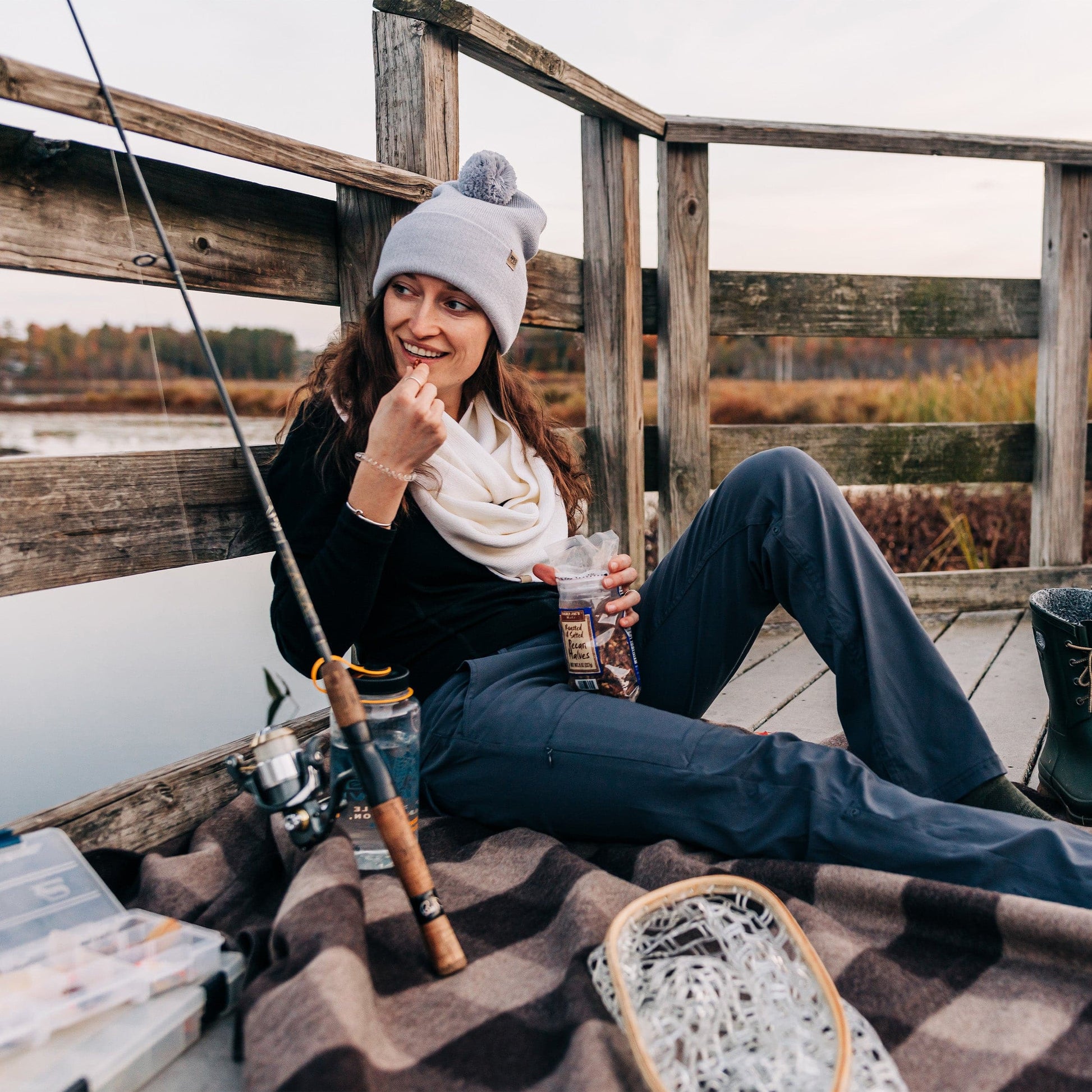 Midweight - Everyday Knit Cuff Pom Beanie 100% Merino Wool - Concordia Style Boutique