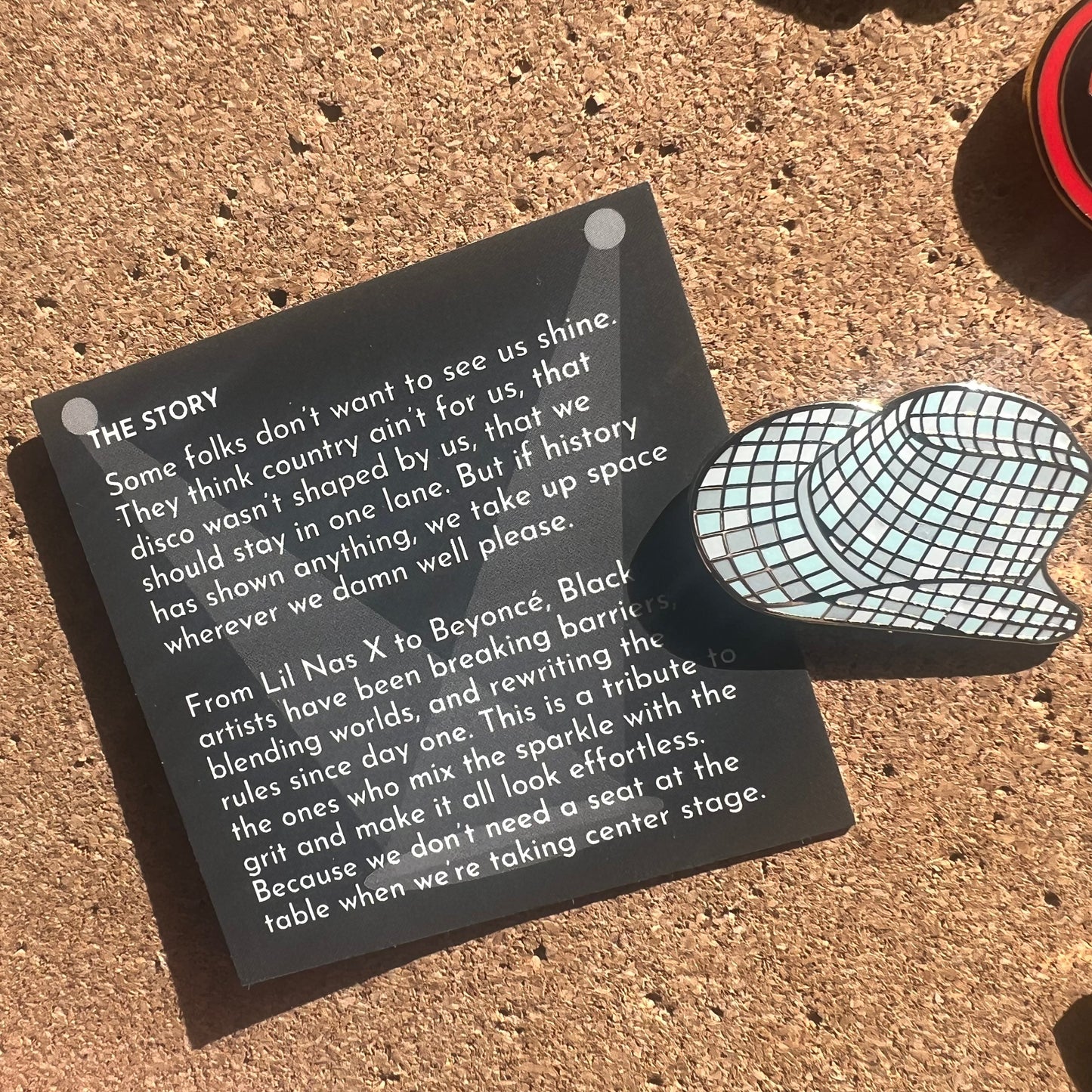 Disco Cowgirl Pin (Blank Card)