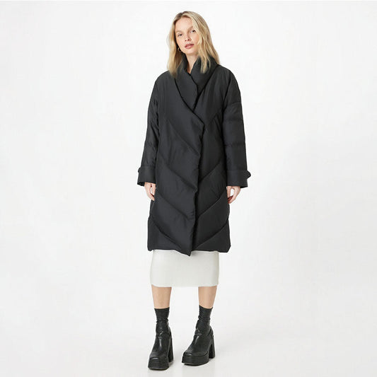 Black Down Coat For Women, SoHo, BYMANYC New York.