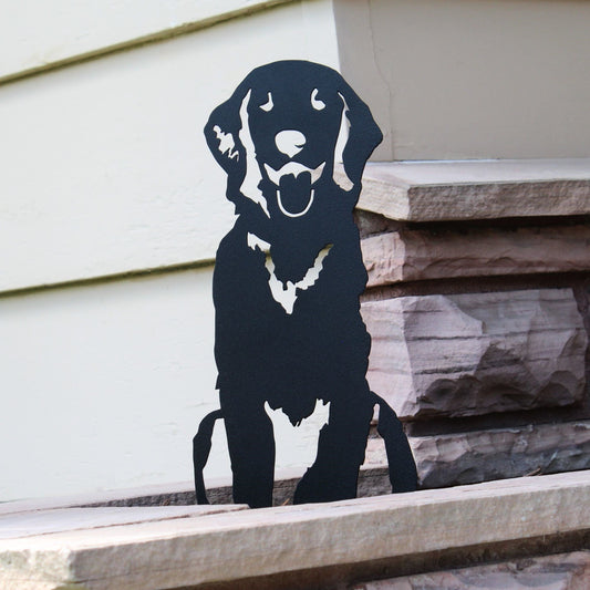 Flat-Coated Retriever Metal Art – Handmade Dog Silhouette