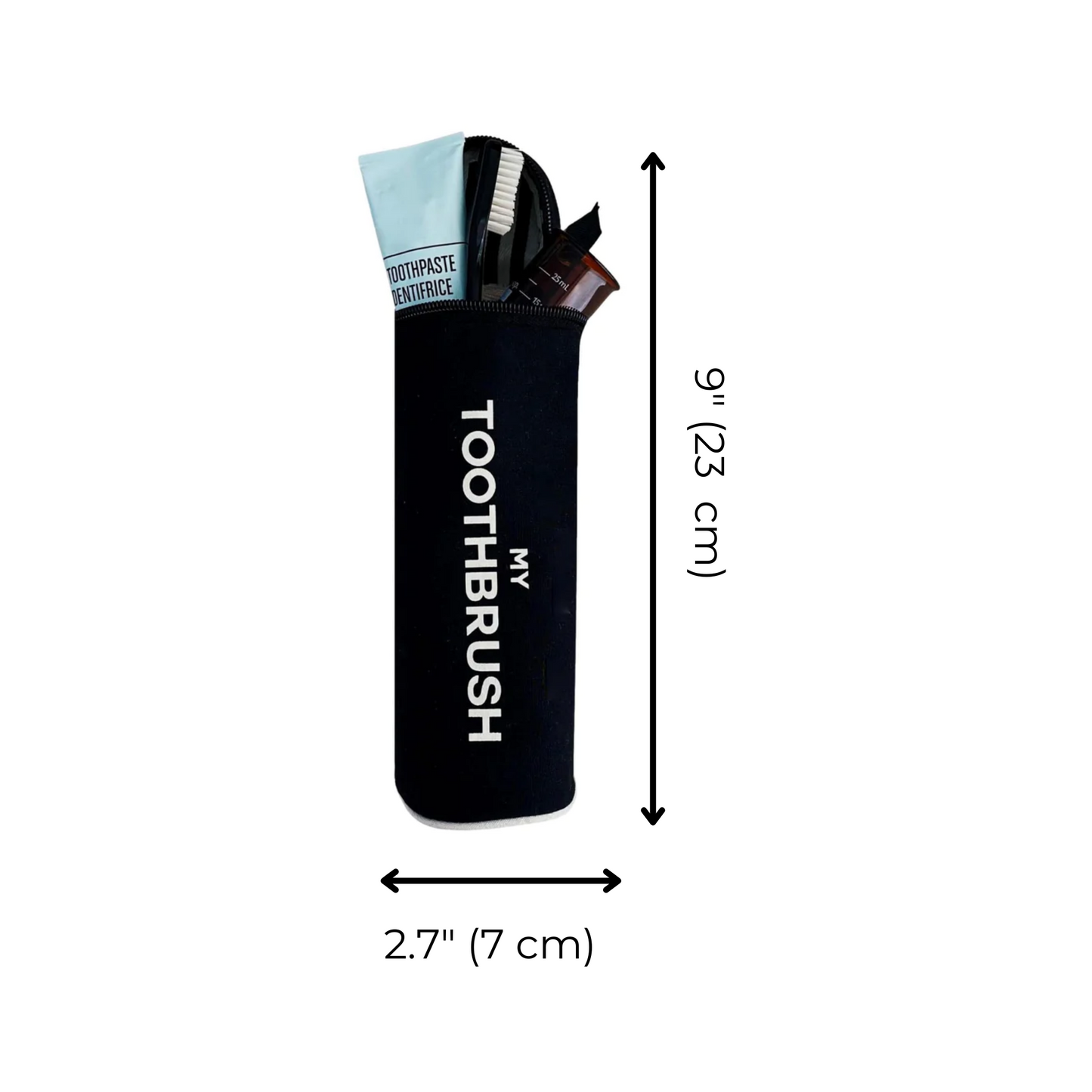 Toothbrush Travel Case, Black - Concordia Style Boutique