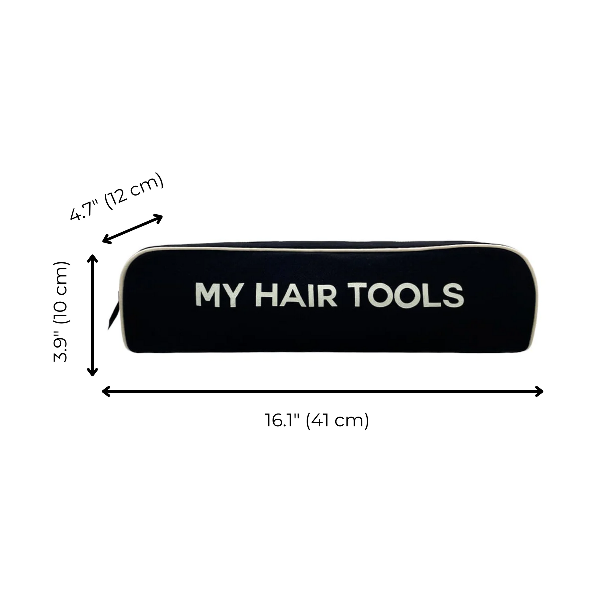 Roomy Hair Wrap Tools Travel Case, Black - Concordia Style Boutique