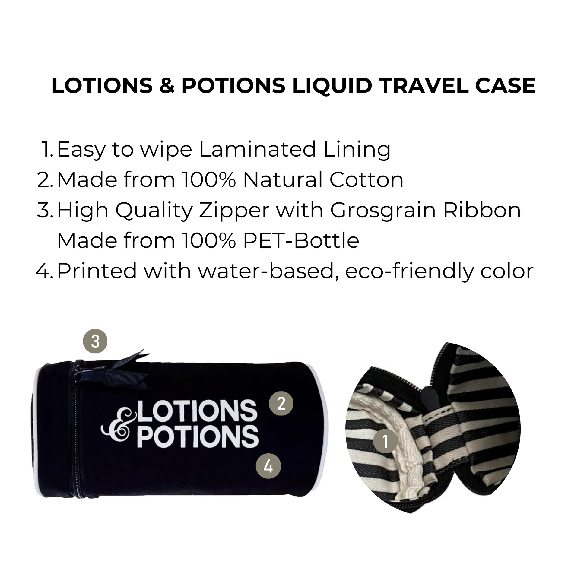 Lotions & Potions, Liquid Travel Case, Black - Concordia Style Boutique