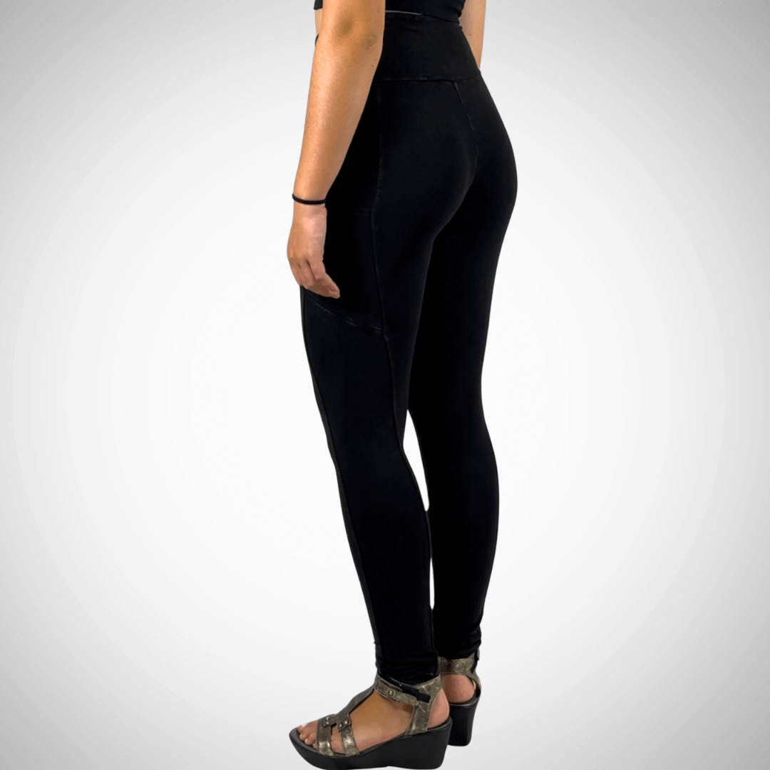 A Perfect Fit Mineral Washed Pocket Leggings Made in USA - Concordia Style Boutique