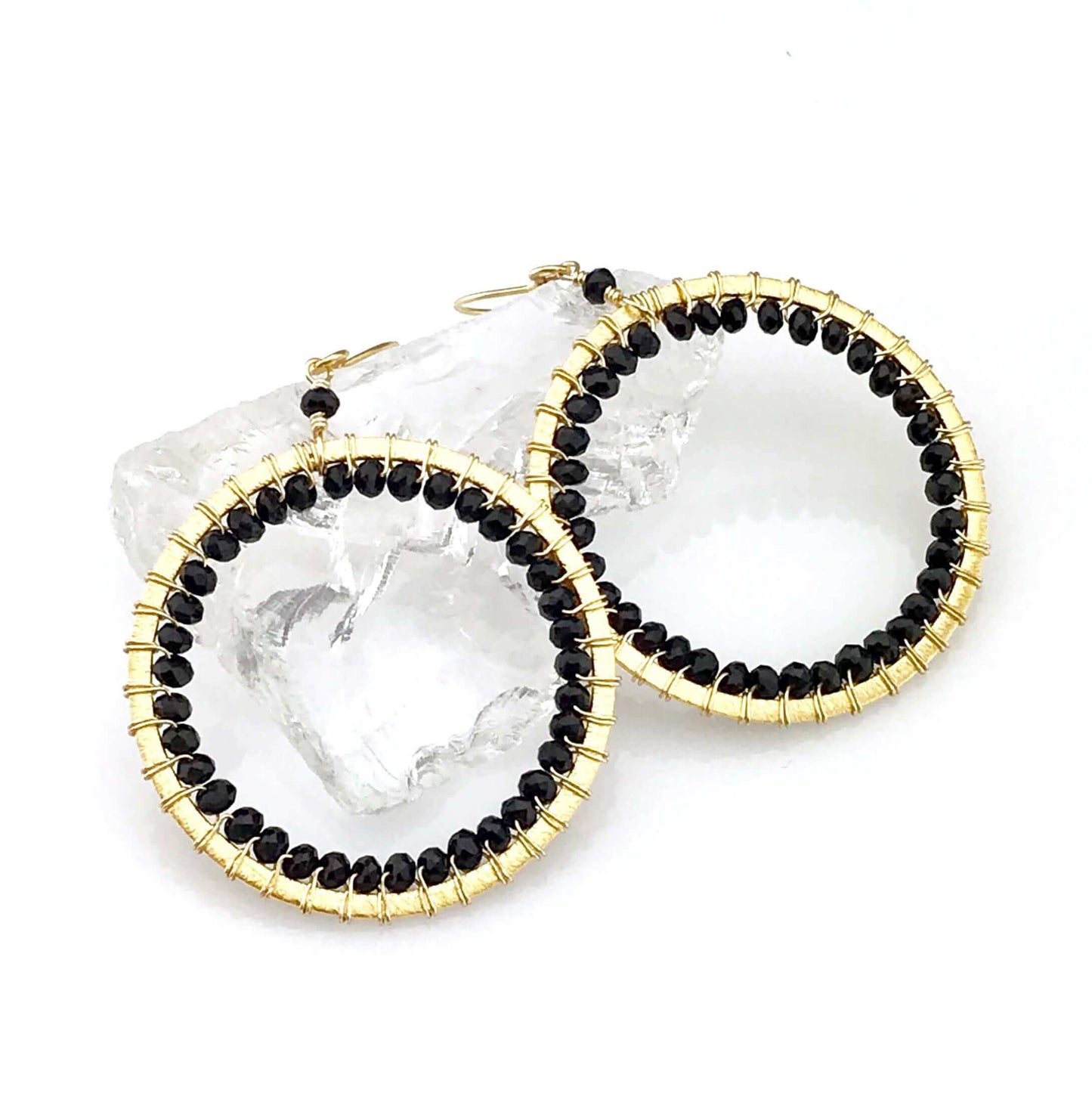 Blue Chalcedony Halo Earrings