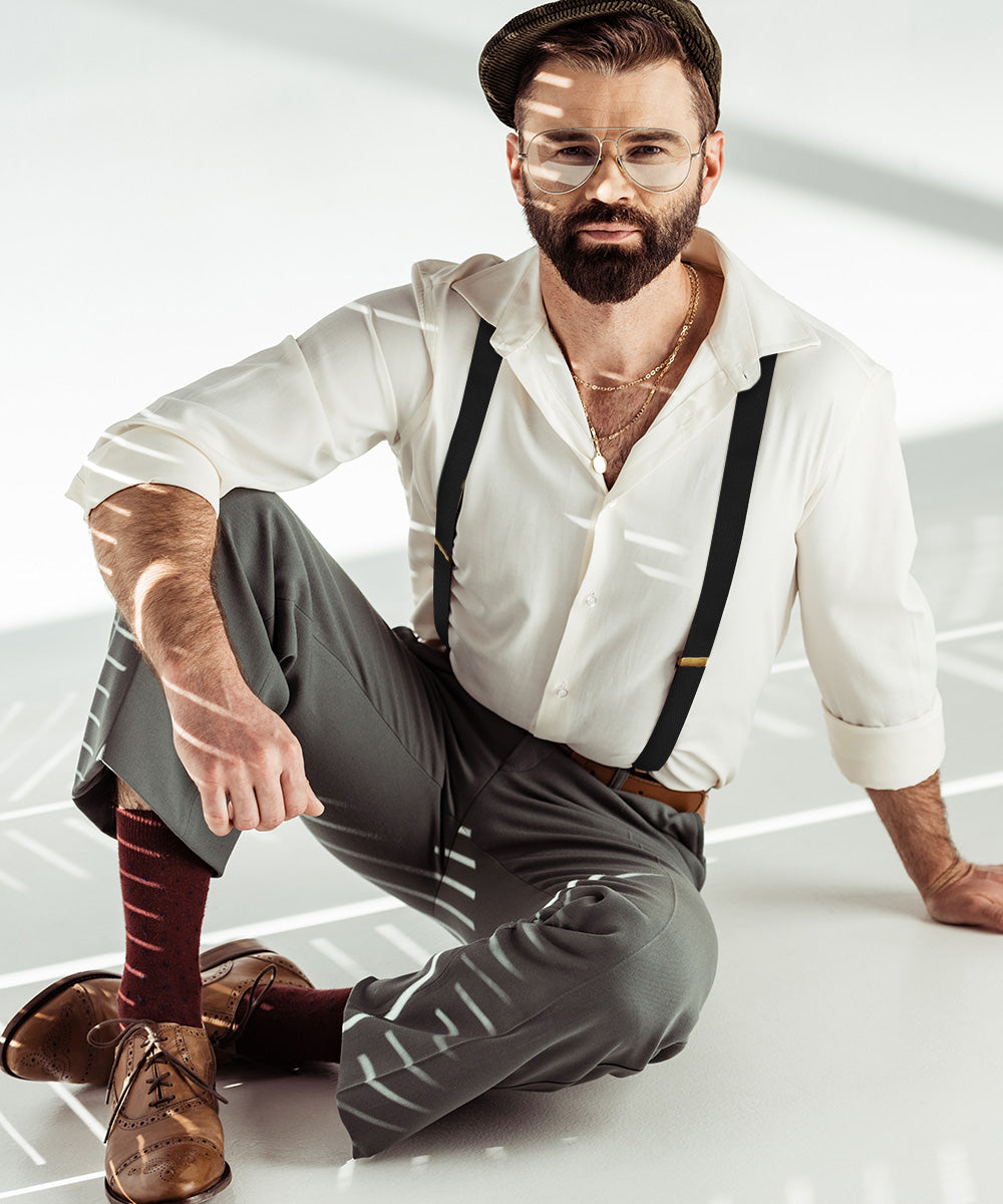 Vittorio Farina Men's Convertible Suspender in Gift Box: 70% Polyester & 30% Elastomer - Concordia Style Boutique