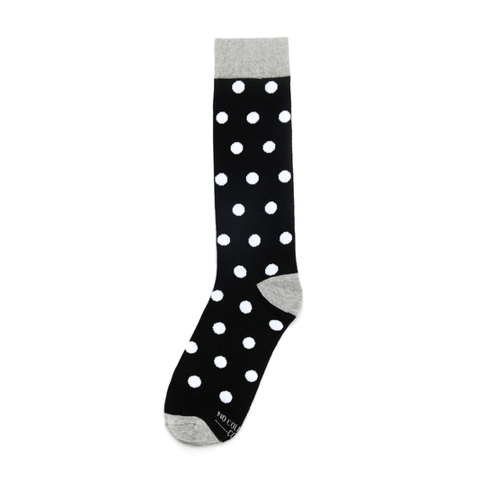 Black with White Polka Dot Socks