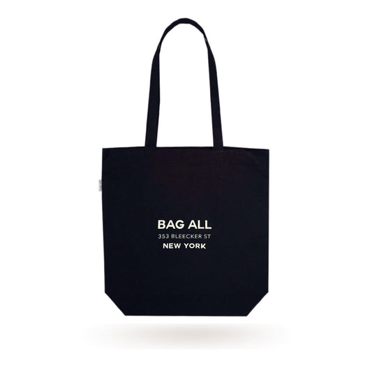 New York City Tote with Zipper and Inside Pocket, Black - Concordia Style Boutique
