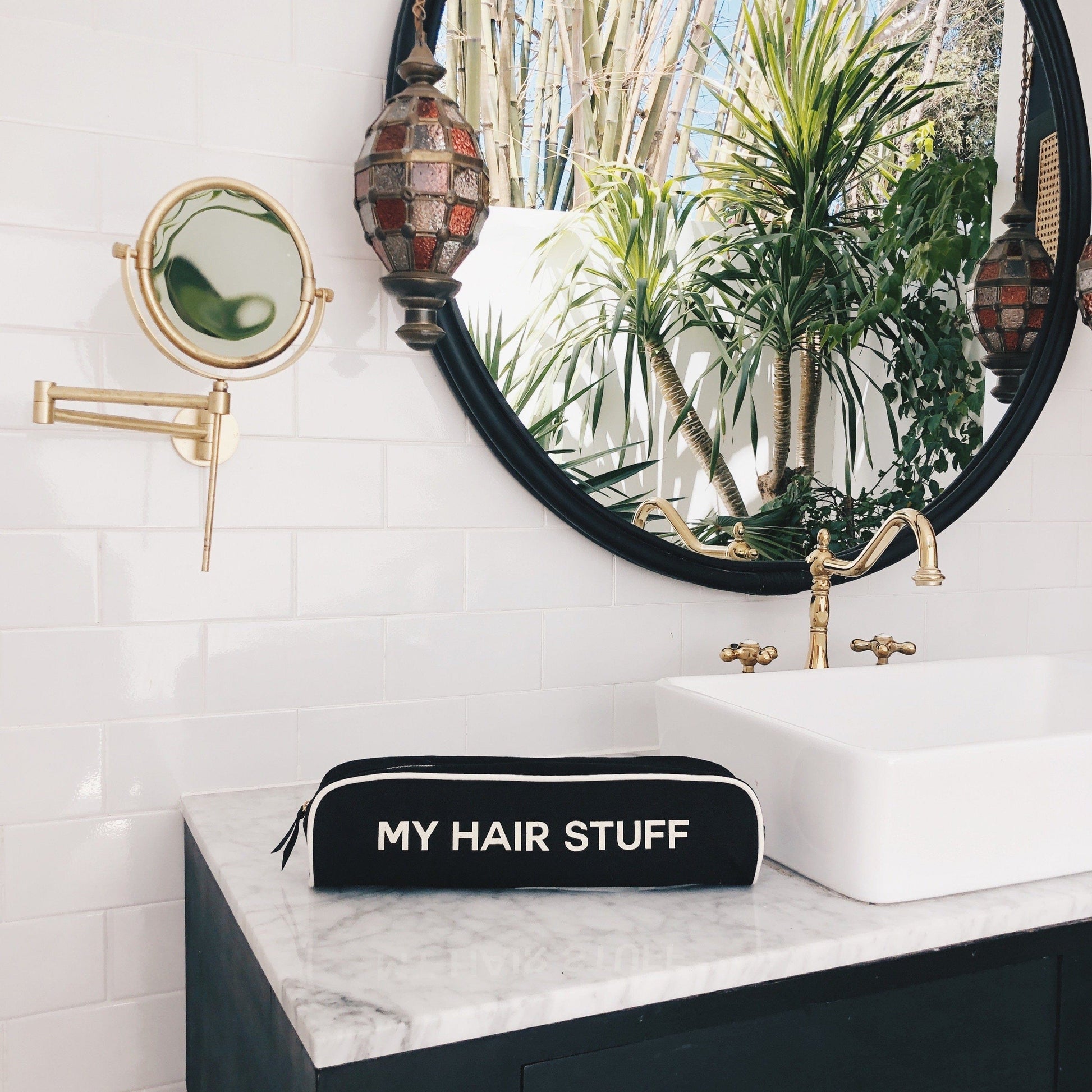 Hair Stuff Travel Case, Black - Concordia Style Boutique