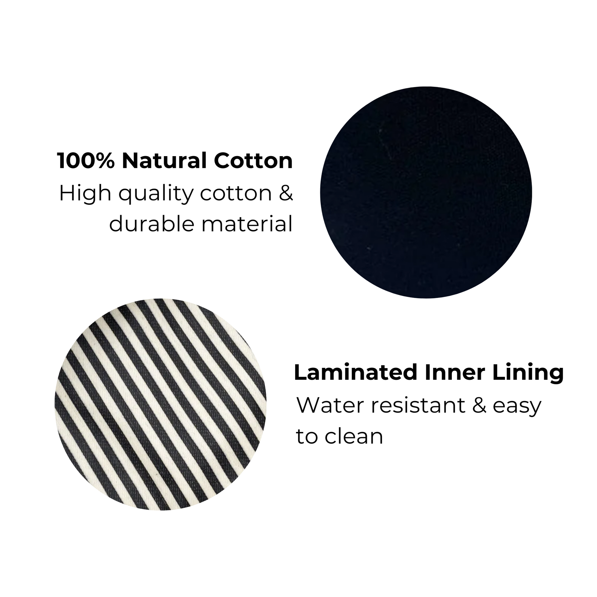 Toiletry Pouch with Coated Lining, Black - Concordia Style Boutique