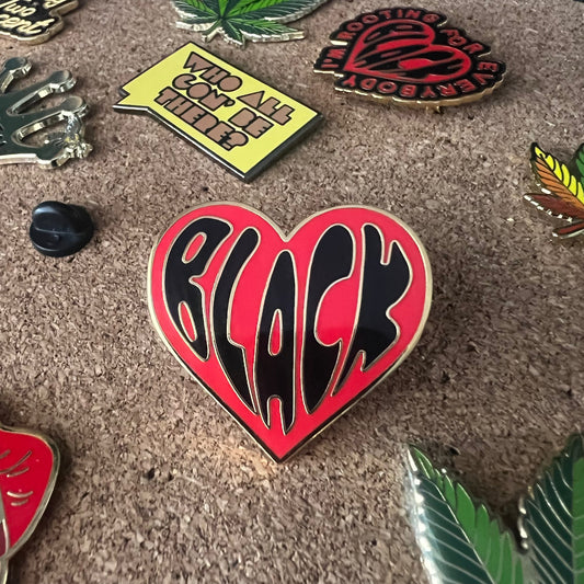 Black Love Pin