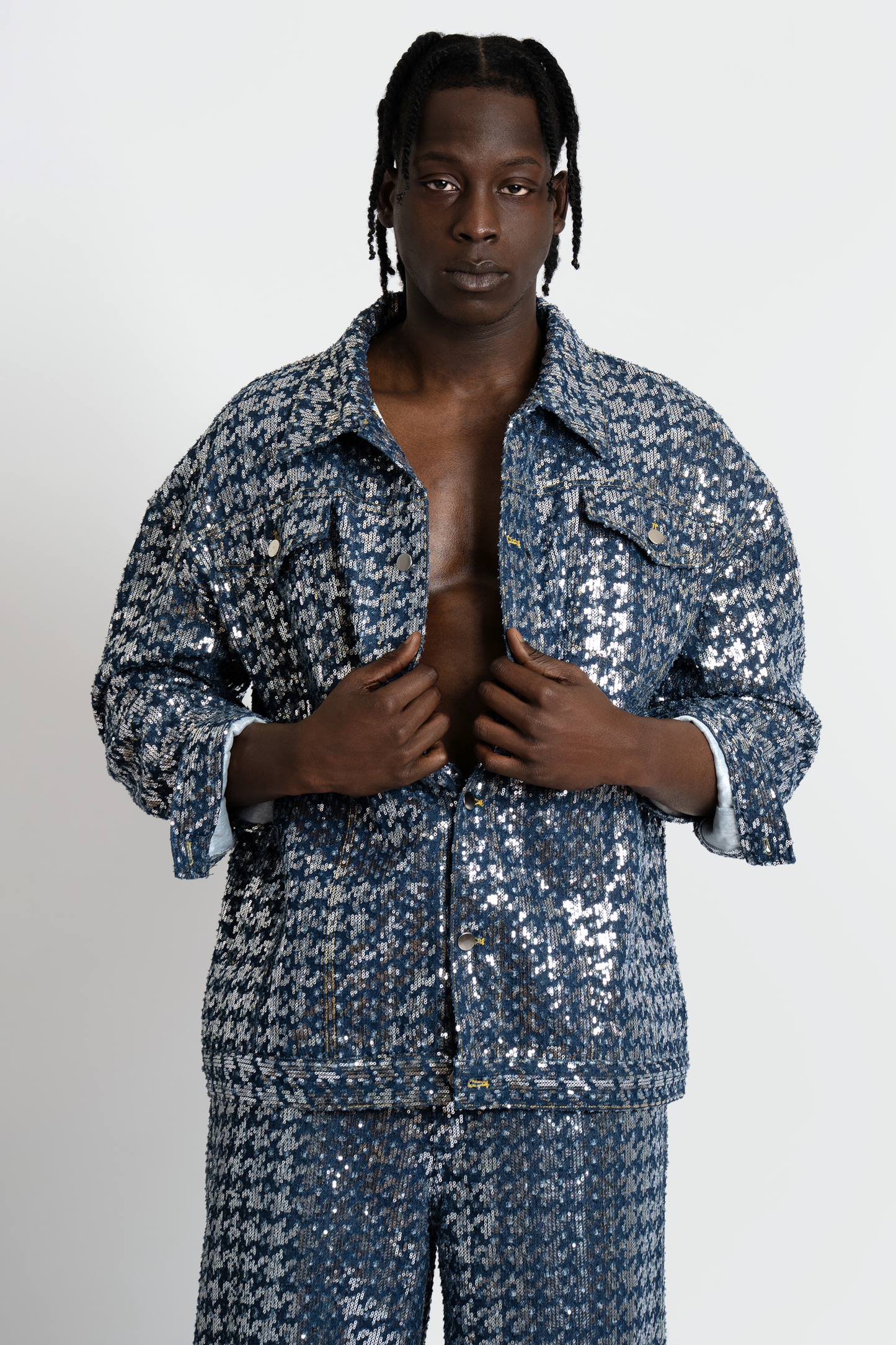 Bleu Sparked Denim Jacket