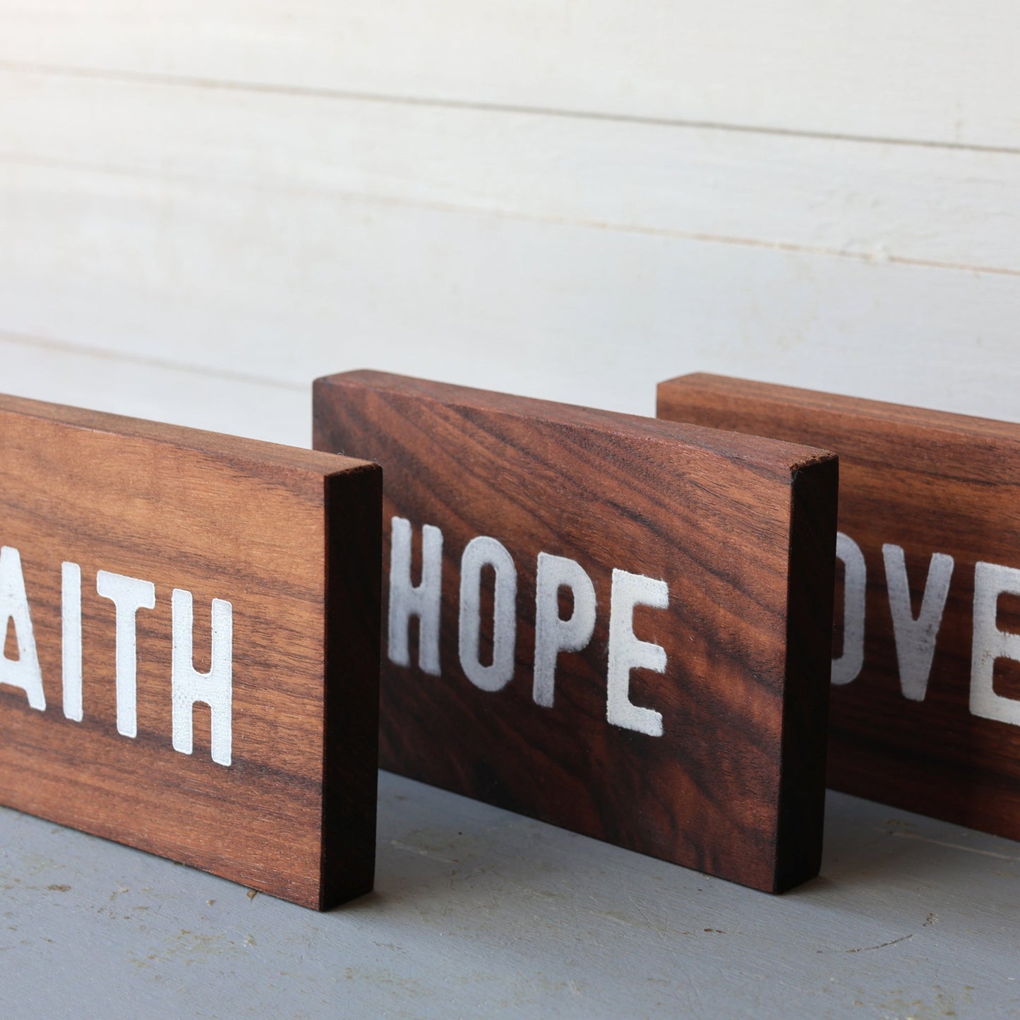 Hand-Stamped Wood Blocks