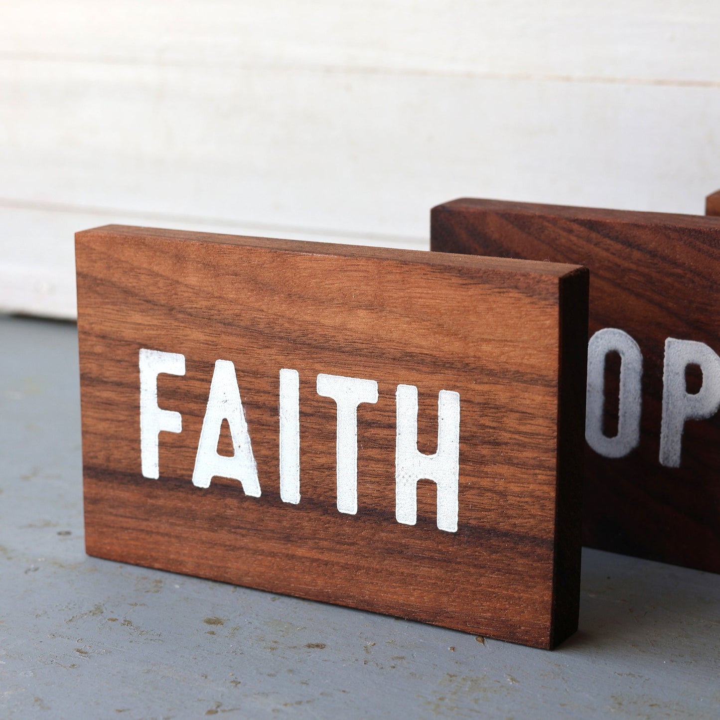 Hand-Stamped Wood Blocks