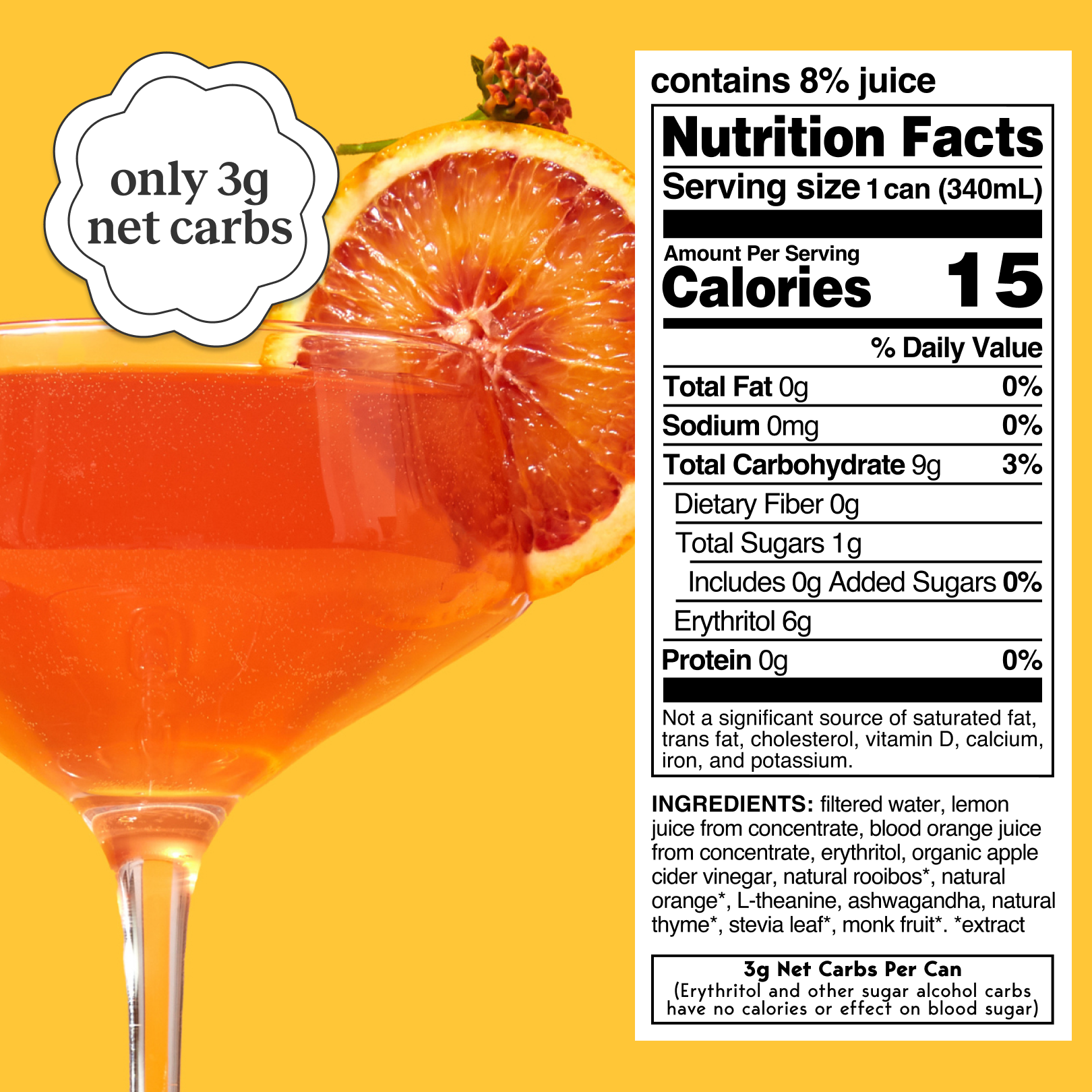 blood orange ashwagandha (botanical tea | 12 pack) - Concordia Style Boutique