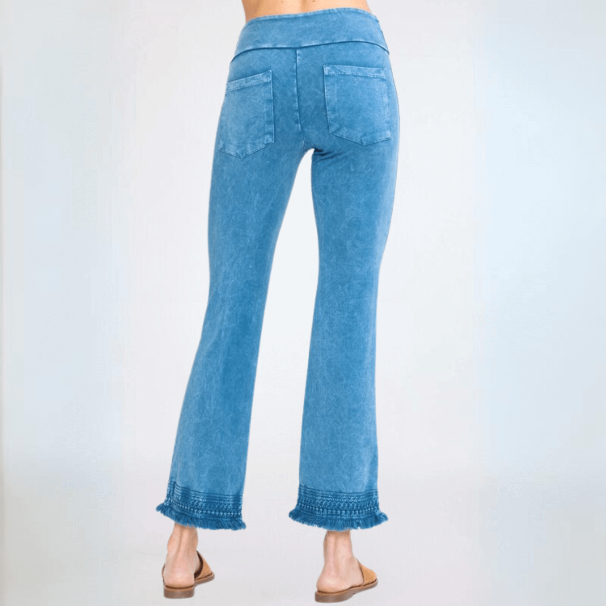 Crochet & Cropped Cotton Jeggings Made in USA - Concordia Style Boutique