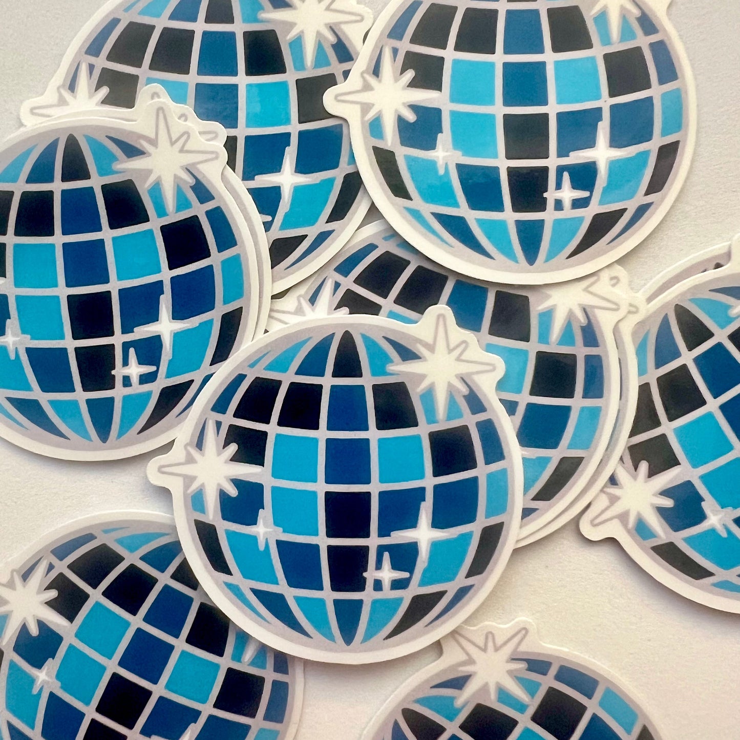 Sticker | Denim Disco Ball