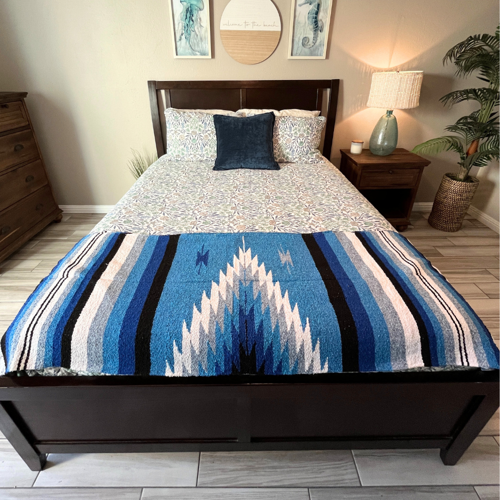 Blue Shades Diamond Blanket - Concordia Style Boutique