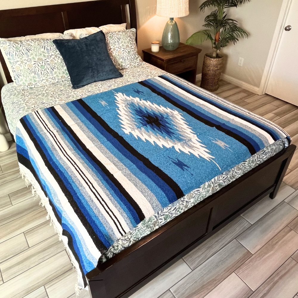 Blue Shades Diamond Blanket - Concordia Style Boutique