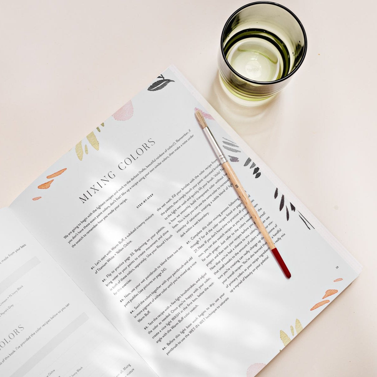 Watercolor Workbook: Flowers, Feathers, and Animal Friends