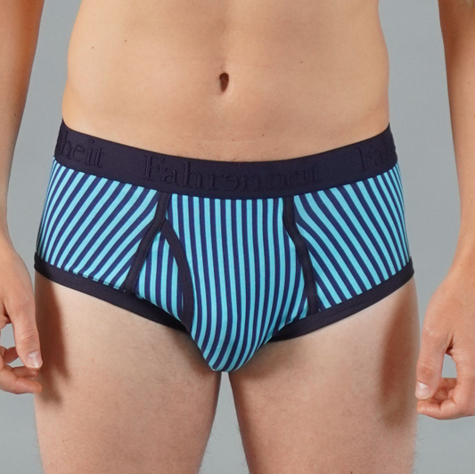 Wayne Brief | Vertical Stripe Blue - Concordia Style Boutique