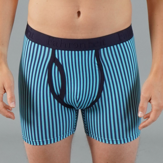 Newman Boxer Brief | Vertical Stripe Blue - Concordia Style Boutique