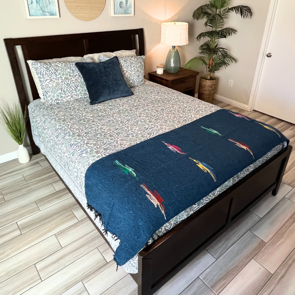 Slate Blue Baja Thunderbird Blanket - Concordia Style Boutique