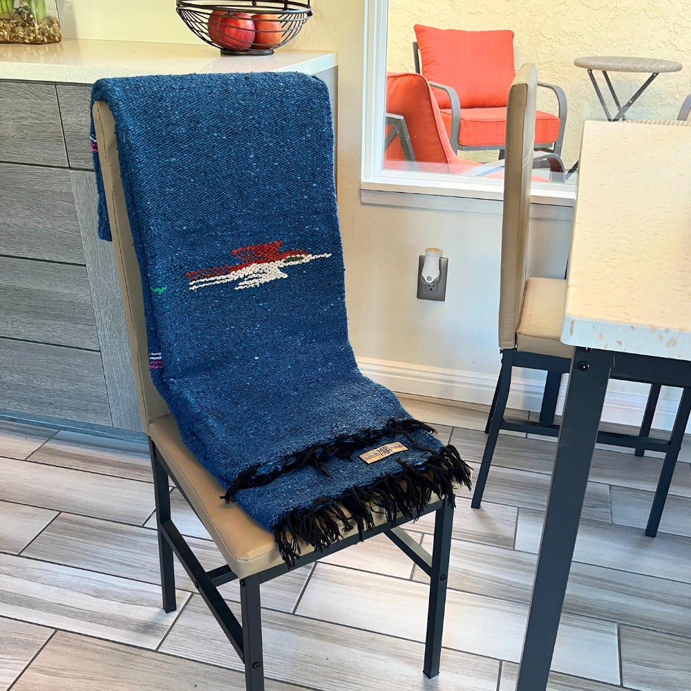 Slate Blue Baja Thunderbird Blanket - Concordia Style Boutique