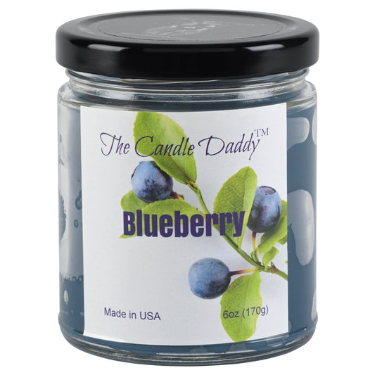 Blueberry - Blueberry Scented 6oz Jar Candle - The Candle Daddy