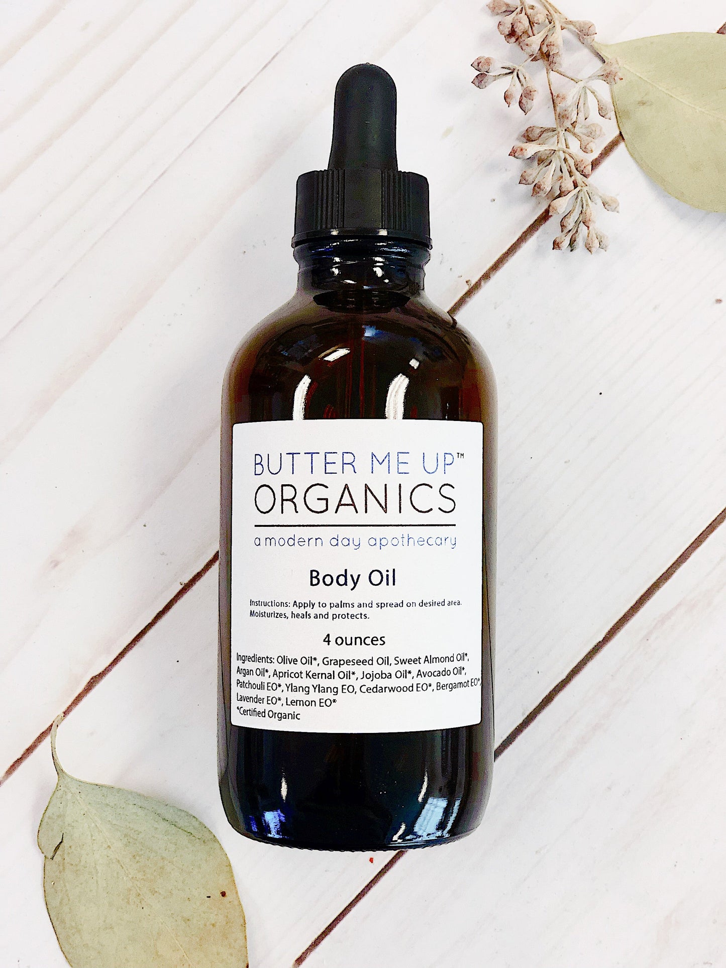 Organic Body Oil / Body Oil / Moisturizer / Organic Oils / Dry Skin Formula - Concordia Style Boutique
