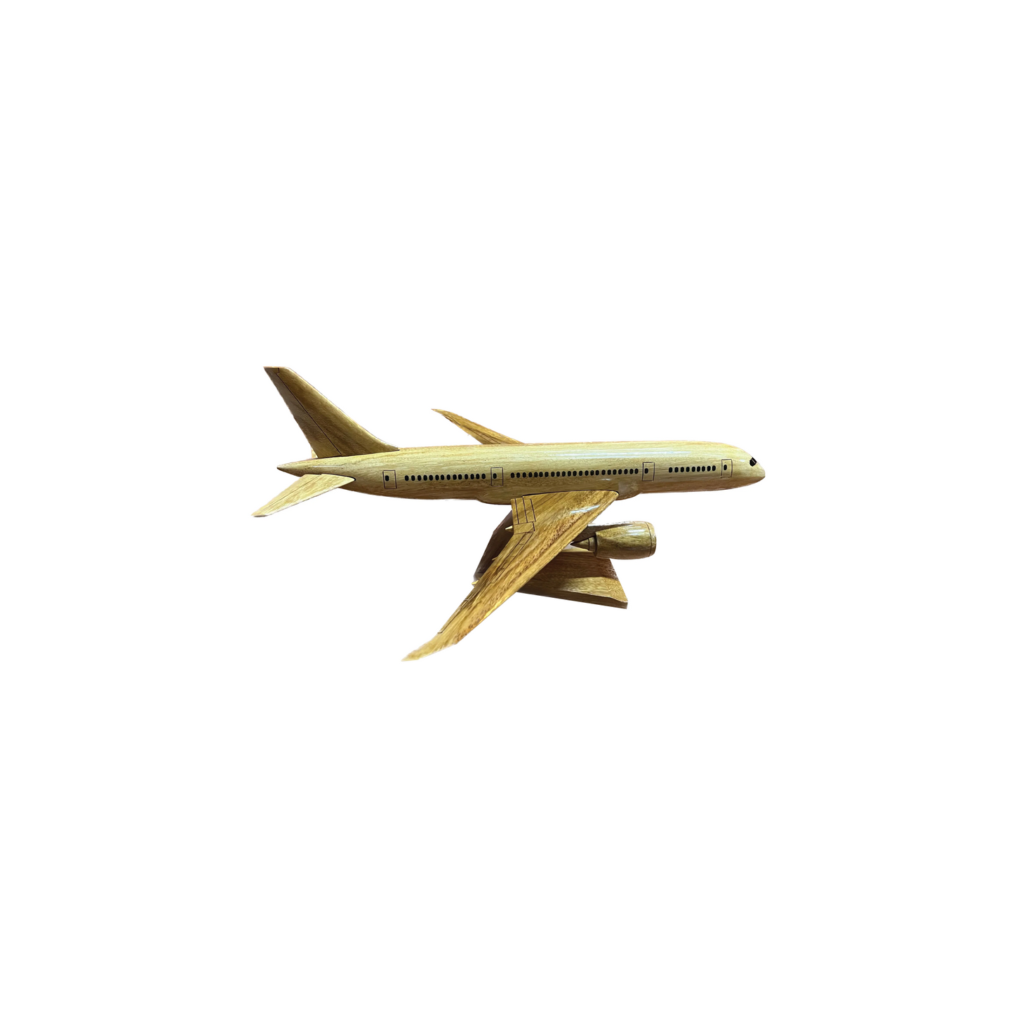 Boeing 787 Dreamliner Mahogany Wood Desktop Airplane Model