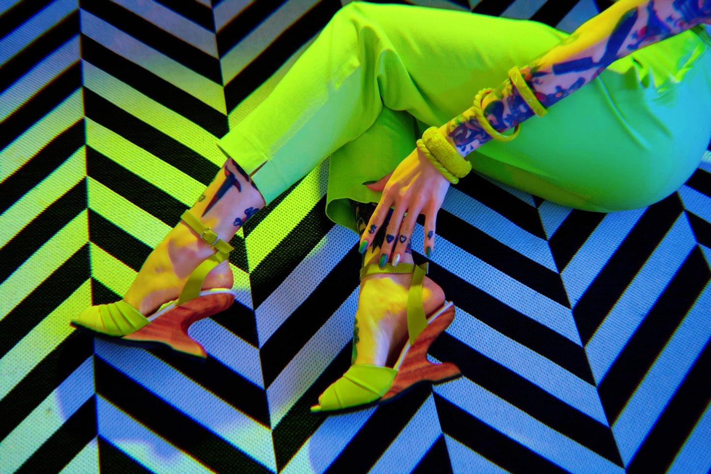 the Boom Boom Wedge - in Lemon Lime - Concordia Style Boutique