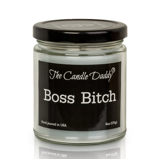 Boss Bitch - Apple Maple Bourbon Scent - Maximum Scented 6 Ounce Jar Candle