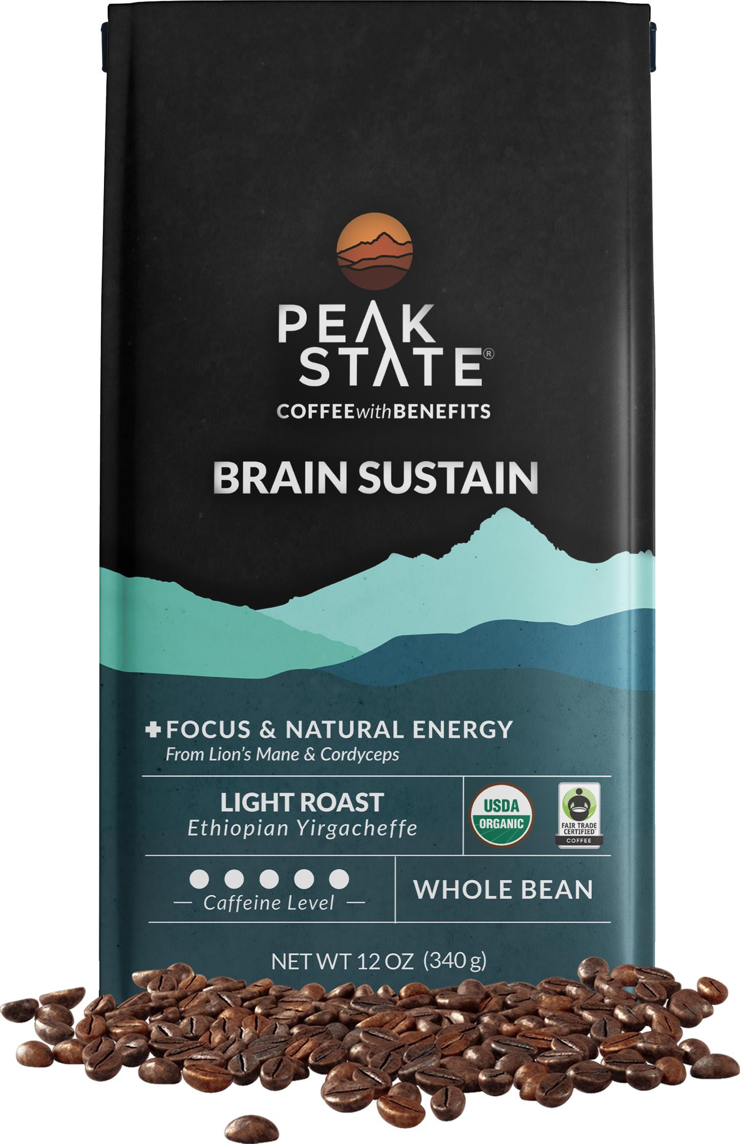 Wholesale Only - Case of 6 - BRAIN SUSTAIN Light Roast