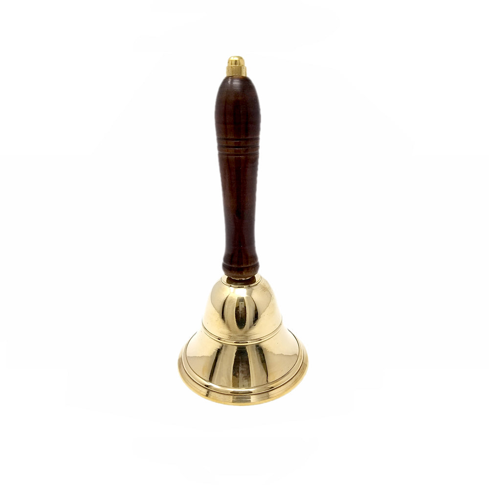 Brass Bell with Wooden Handle 8" - Premium Altar Bell from The Witches Sage LLC - Just $8.95! Shop now at Concordia Style Boutique