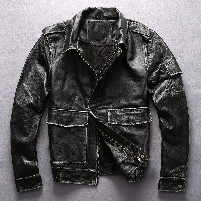 Bron Men's G1 Cowhide Leather Jacket