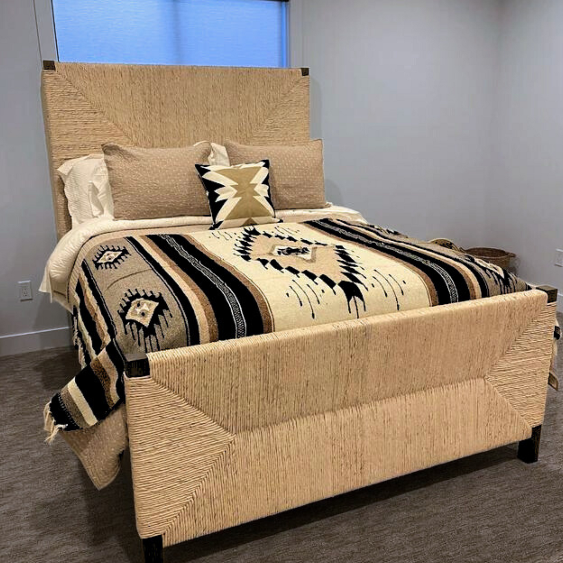 Brown Wool Mexican Blanket - Concordia Style Boutique