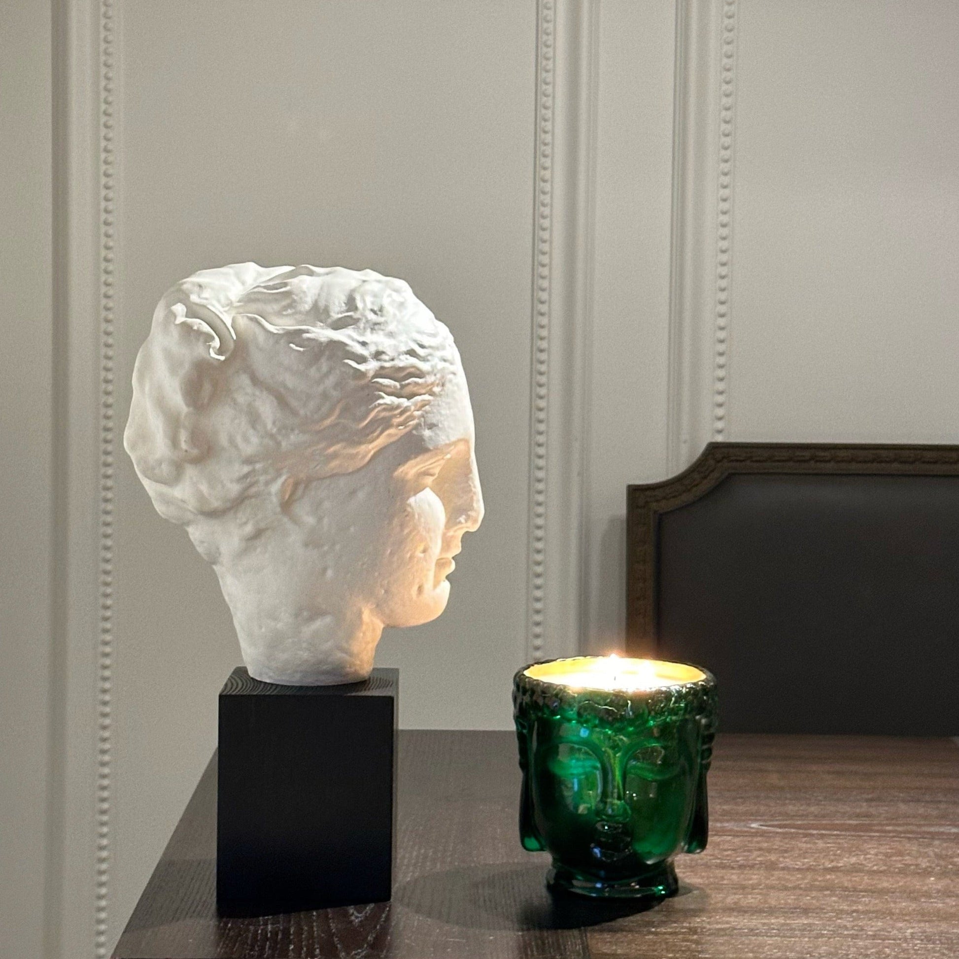 Cleopatra | 24K Gold Emerald Green Glass Buddha Royale - Concordia Style Boutique