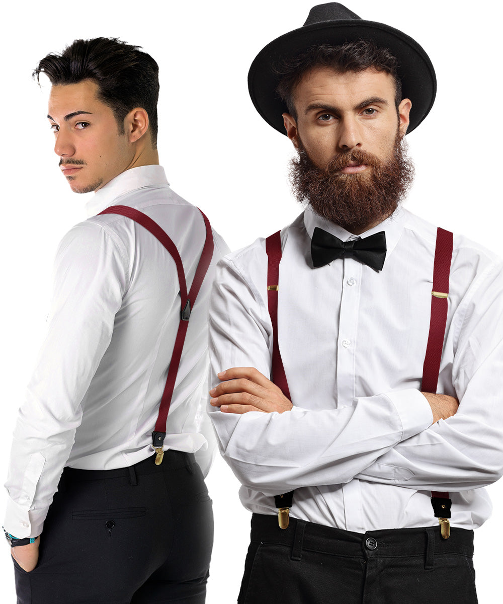 Vittorio Farina Men's Convertible Suspender in Gift Box: 70% Polyester & 30% Elastomer - Concordia Style Boutique