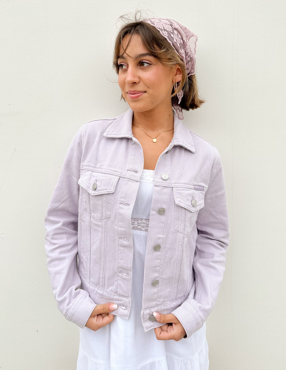 But God Cropped Denim Jacket - Concordia Style Boutique