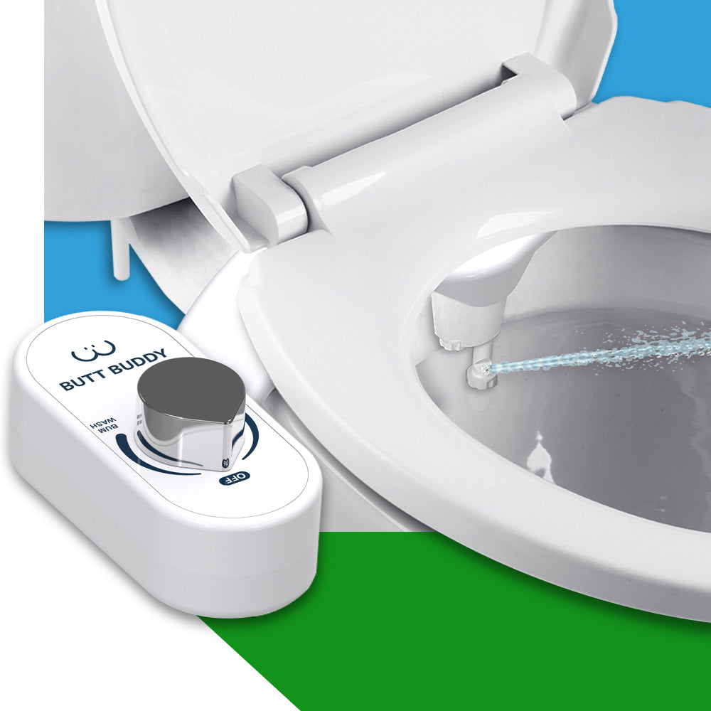 BUTT BUDDY Duo - Rear & Front Water Sprayer Bidet Toilet Attachment - Concordia Style Boutique