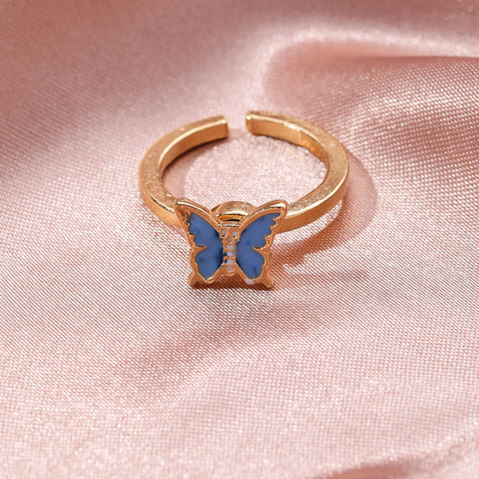BUTTERFLY FIDGET RINGS (ADJUSTABLE) - Concordia Style Boutique