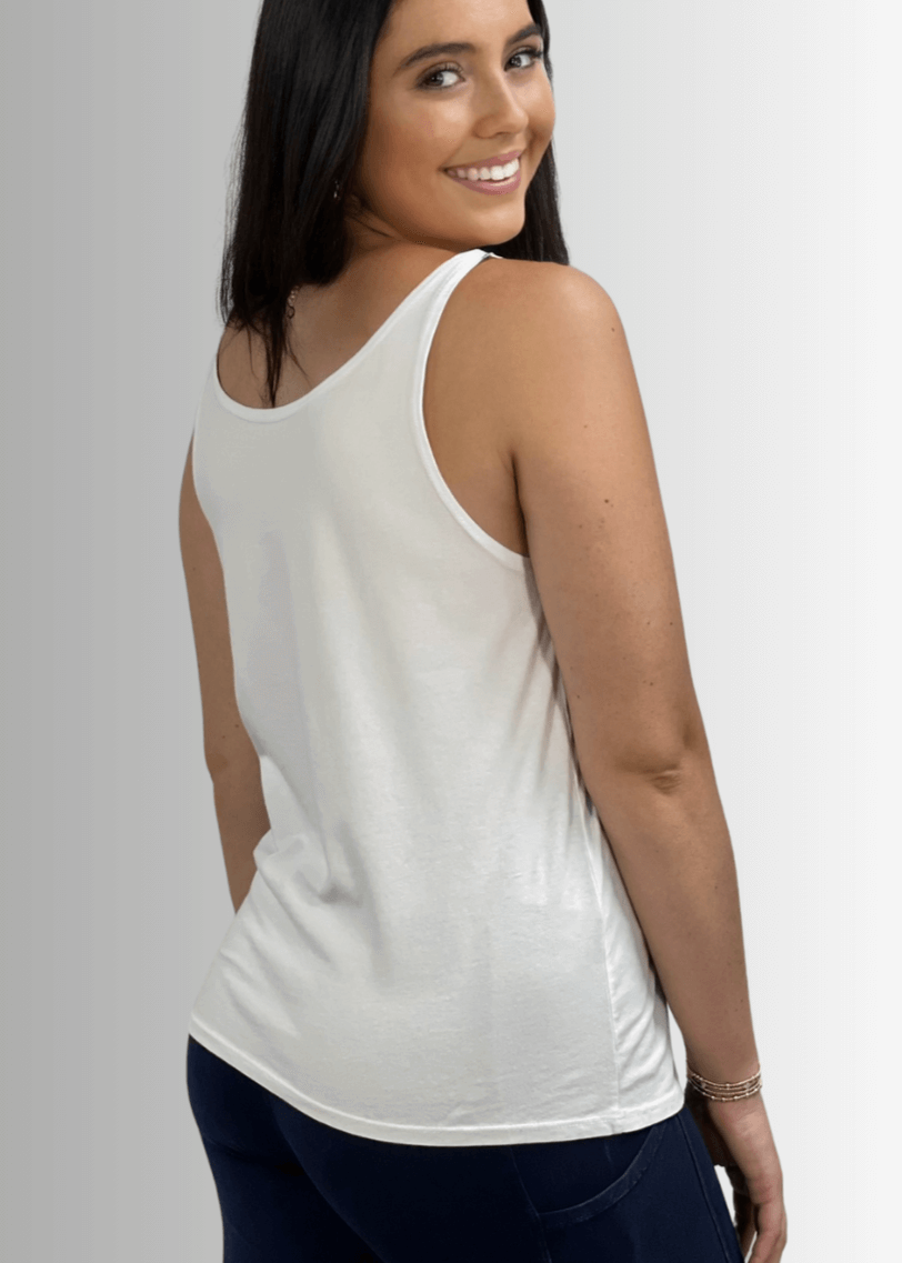 Twenty Four Seven Cotton Tank in White - Concordia Style Boutique